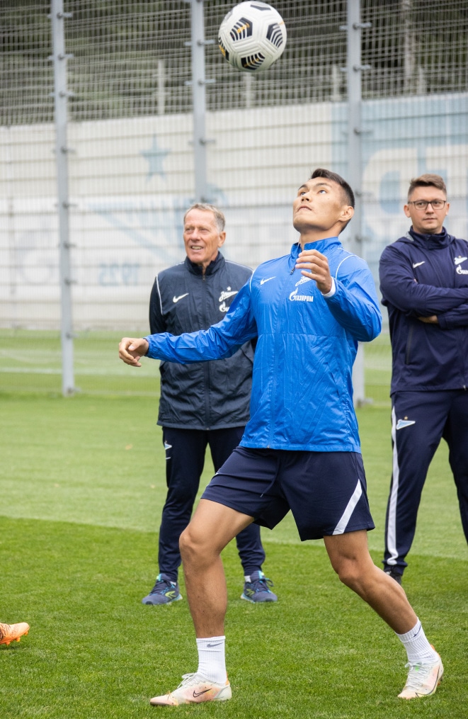 Открытая тренировка основного состава «Зенита» перед матчем с «Факелом»