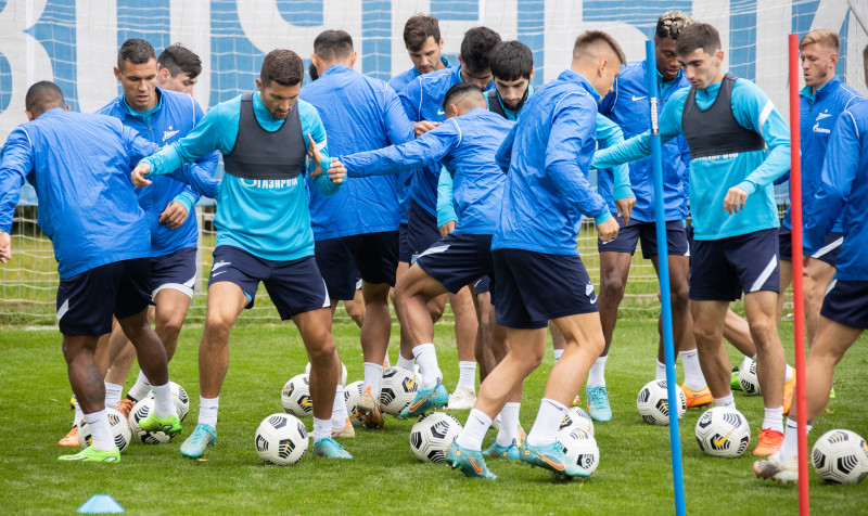 Открытая тренировка основного состава «Зенита» перед матчем с «Факелом»