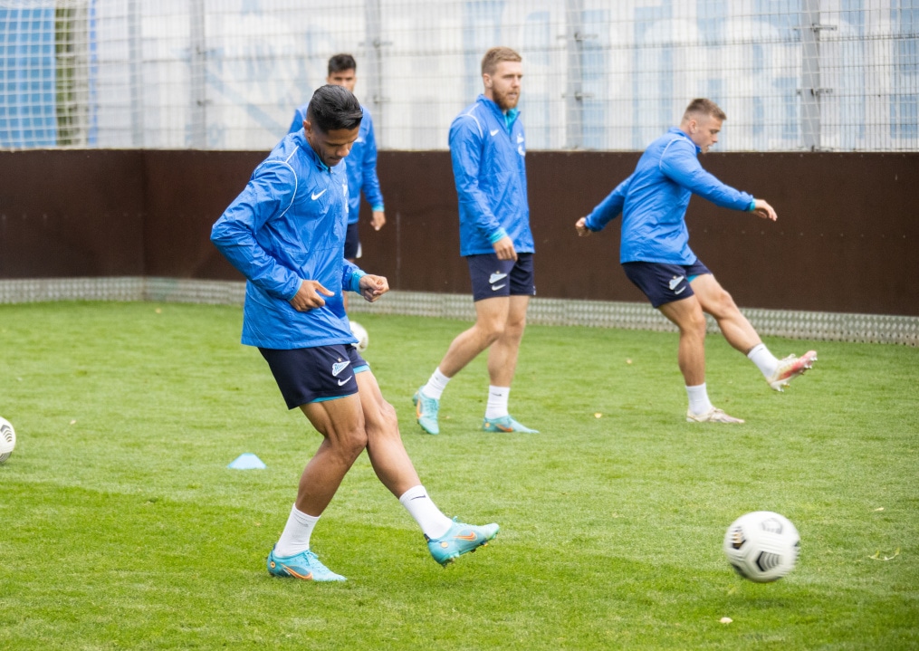Открытая тренировка основного состава «Зенита» перед матчем с «Факелом»