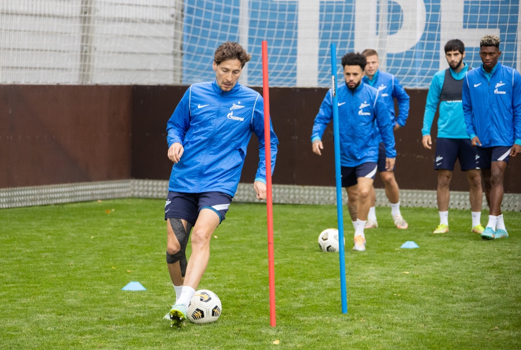 Открытая тренировка основного состава «Зенита» перед матчем с «Факелом»