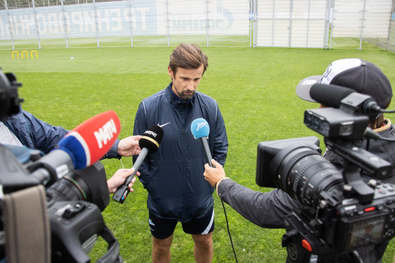 Открытая тренировка основного состава «Зенита» перед матчем с «Факелом»