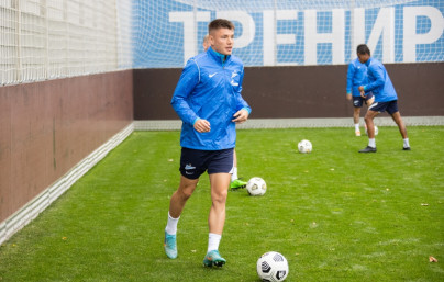 Открытая тренировка основного состава «Зенита» перед матчем с «Факелом»