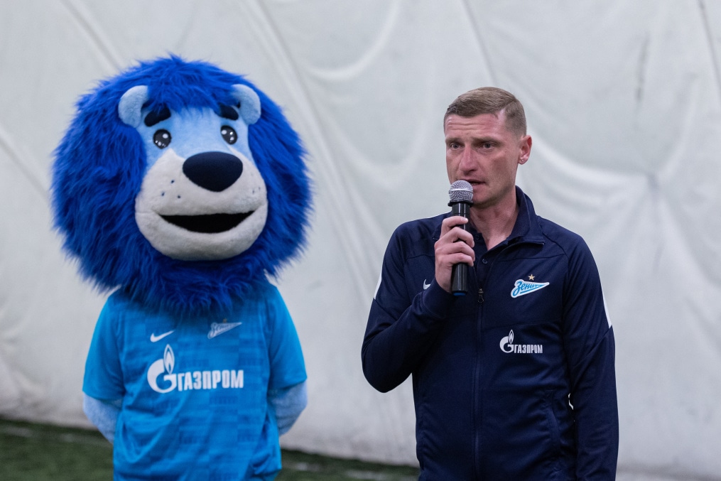 Константин Коноплев на открытии школы «Зенит-Чемпионика»