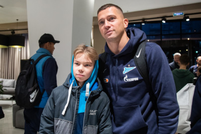 «Факел» — «Зенит»: прибытие команды в отель в Воронеже