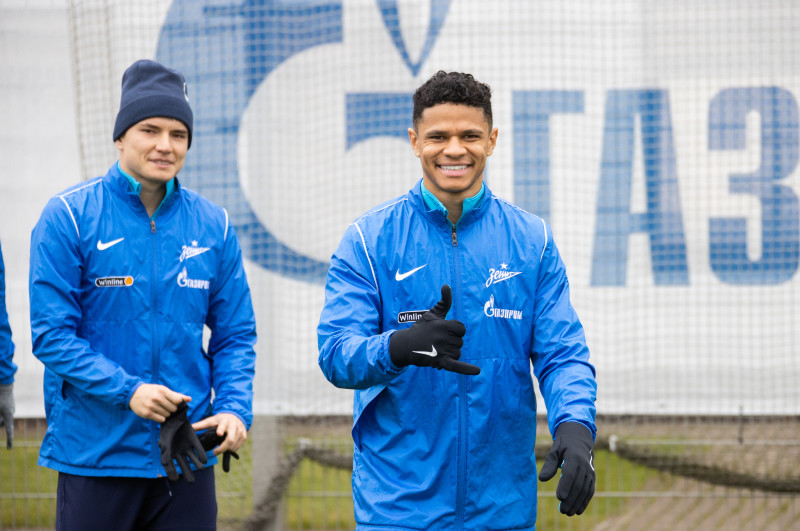 Открытая тренировка «Зенита» перед матчем с «Краснодаром»