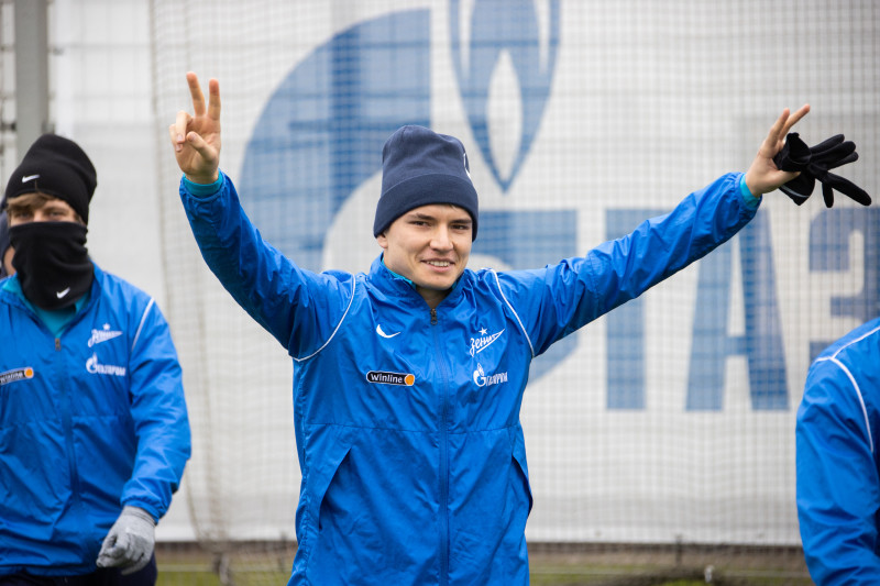 Открытая тренировка «Зенита» перед матчем с «Краснодаром»