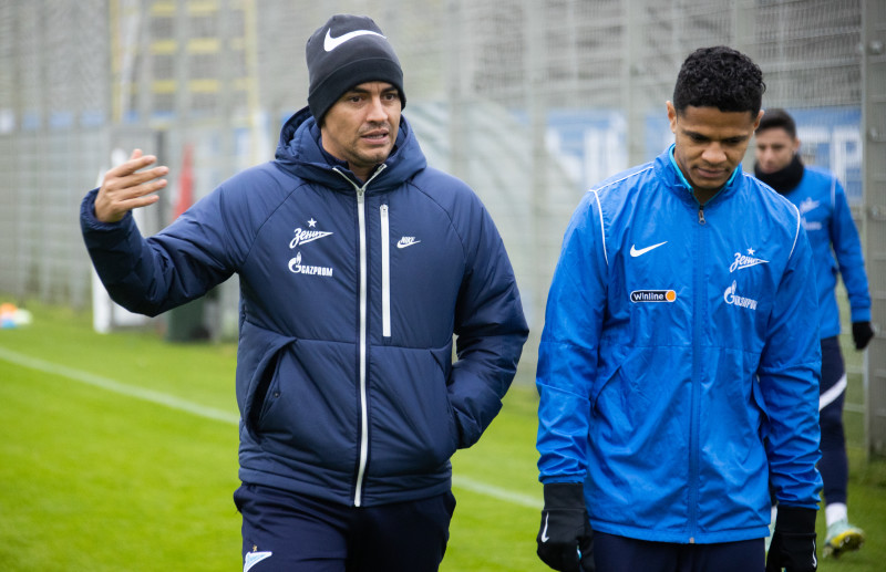 Открытая тренировка «Зенита» перед матчем с«Ахматом»