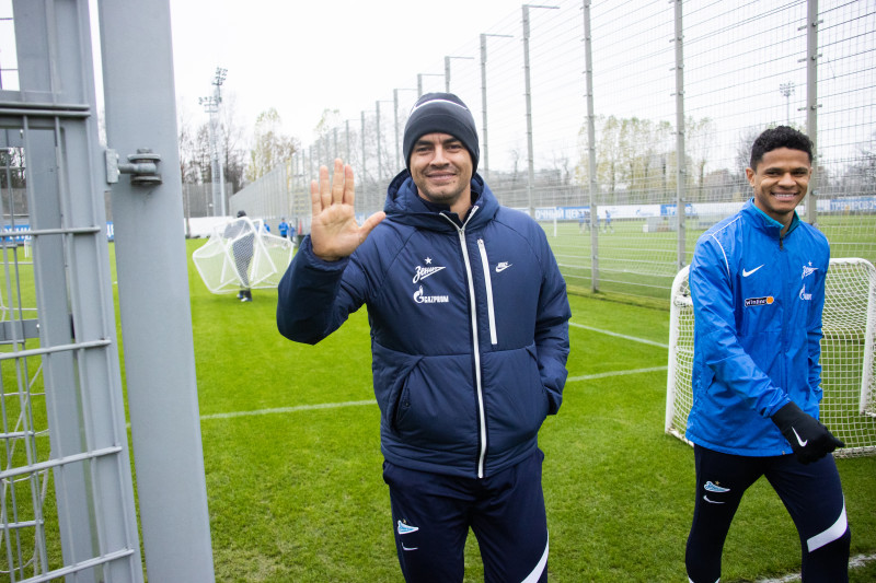 Открытая тренировка «Зенита» перед матчем с«Ахматом»