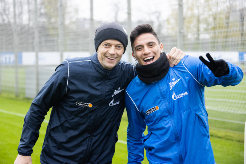 Открытая тренировка «Зенита» перед матчем с«Ахматом»