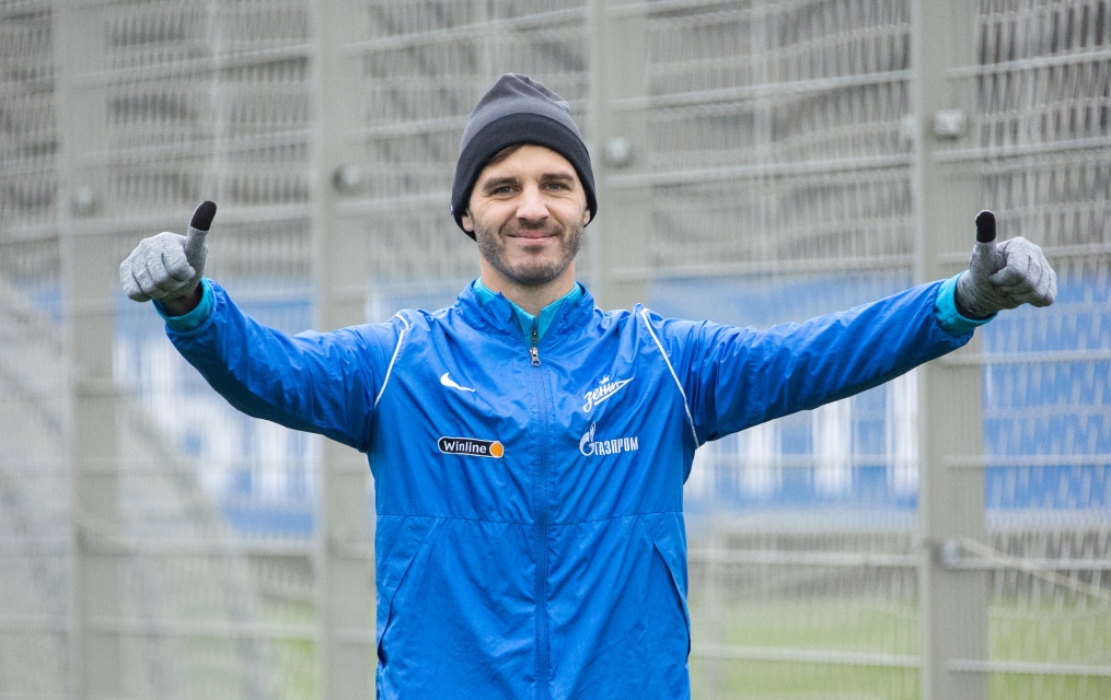 Открытая тренировка «Зенита» перед матчем с«Ахматом»