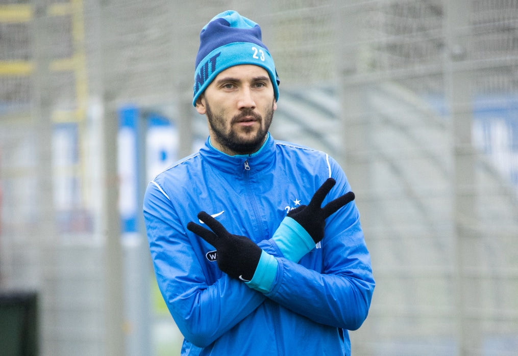 Открытая тренировка «Зенита» перед матчем с«Ахматом»