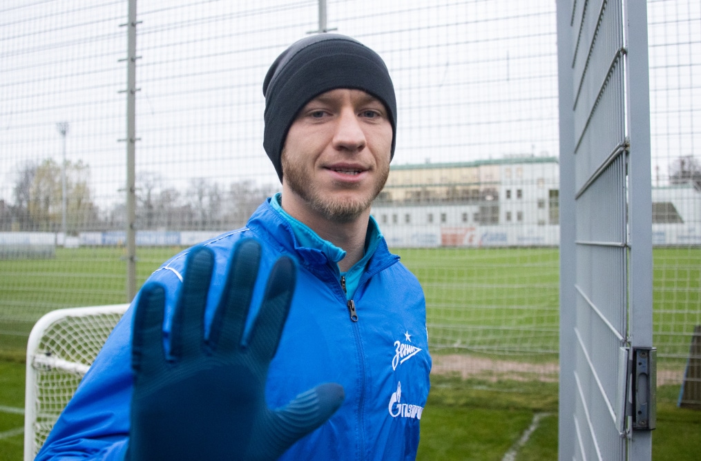 Открытая тренировка «Зенита» перед матчем с«Ахматом»