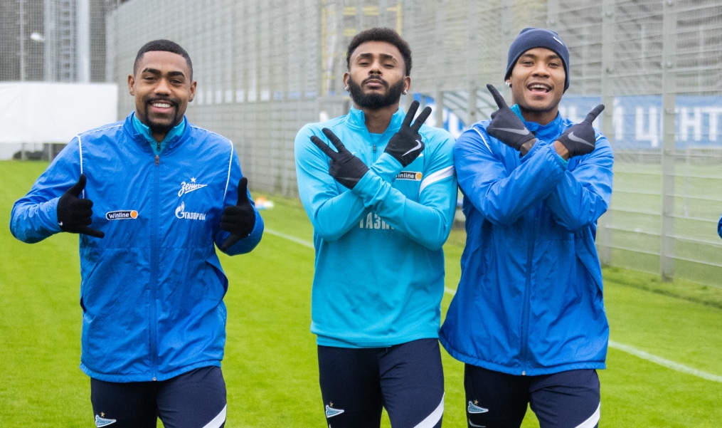 Открытая тренировка «Зенита» перед матчем с«Ахматом»