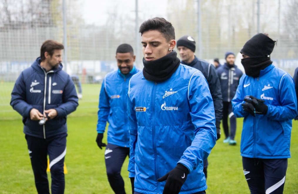 Открытая тренировка «Зенита» перед матчем с«Ахматом»