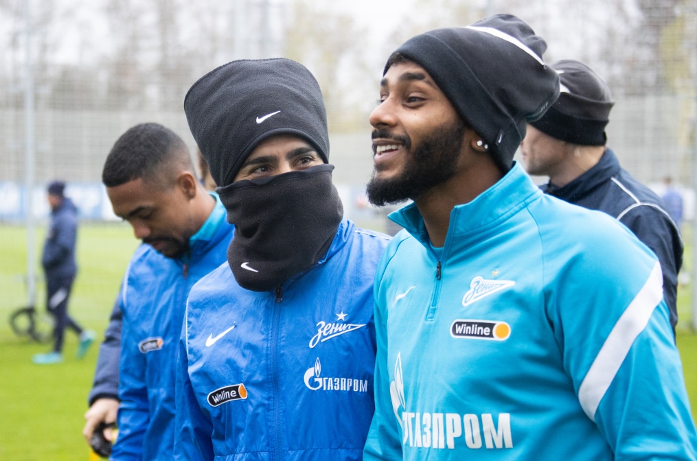 Открытая тренировка «Зенита» перед матчем с«Ахматом»