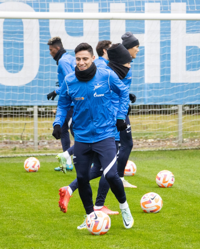 Открытая тренировка «Зенита» перед матчем с«Ахматом»