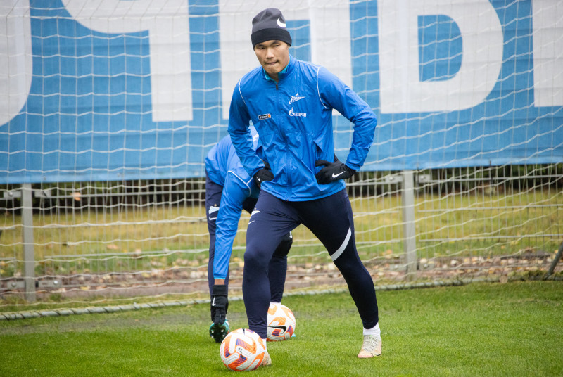 Открытая тренировка «Зенита» перед матчем с«Ахматом»