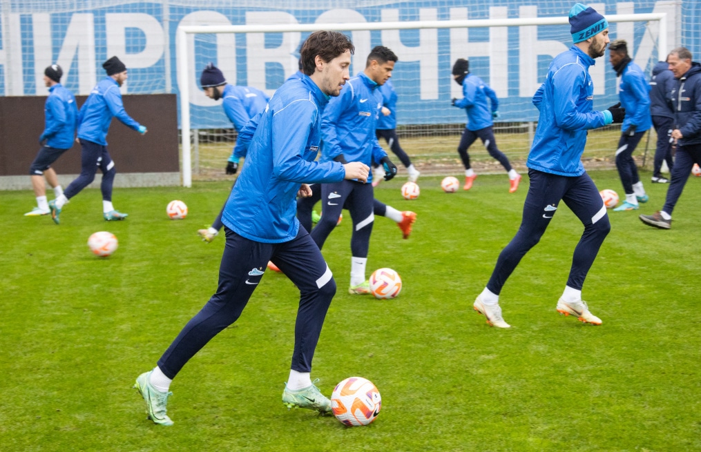 Открытая тренировка «Зенита» перед матчем с«Ахматом»