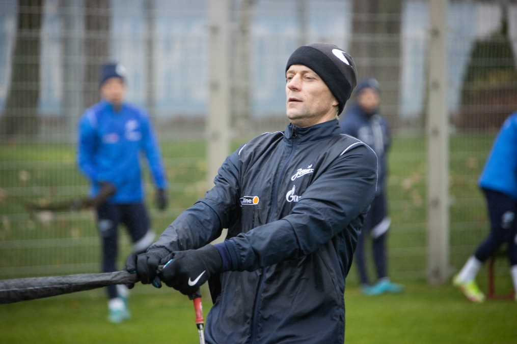 Открытая тренировка «Зенита» перед матчем с«Ахматом»