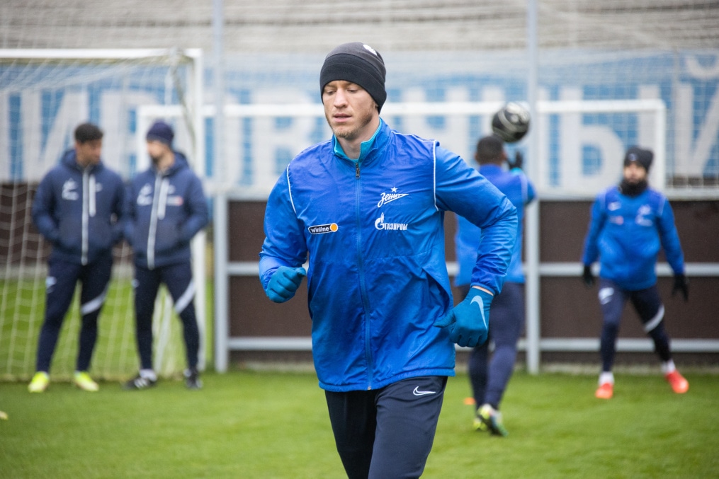 Открытая тренировка «Зенита» перед матчем с«Ахматом»