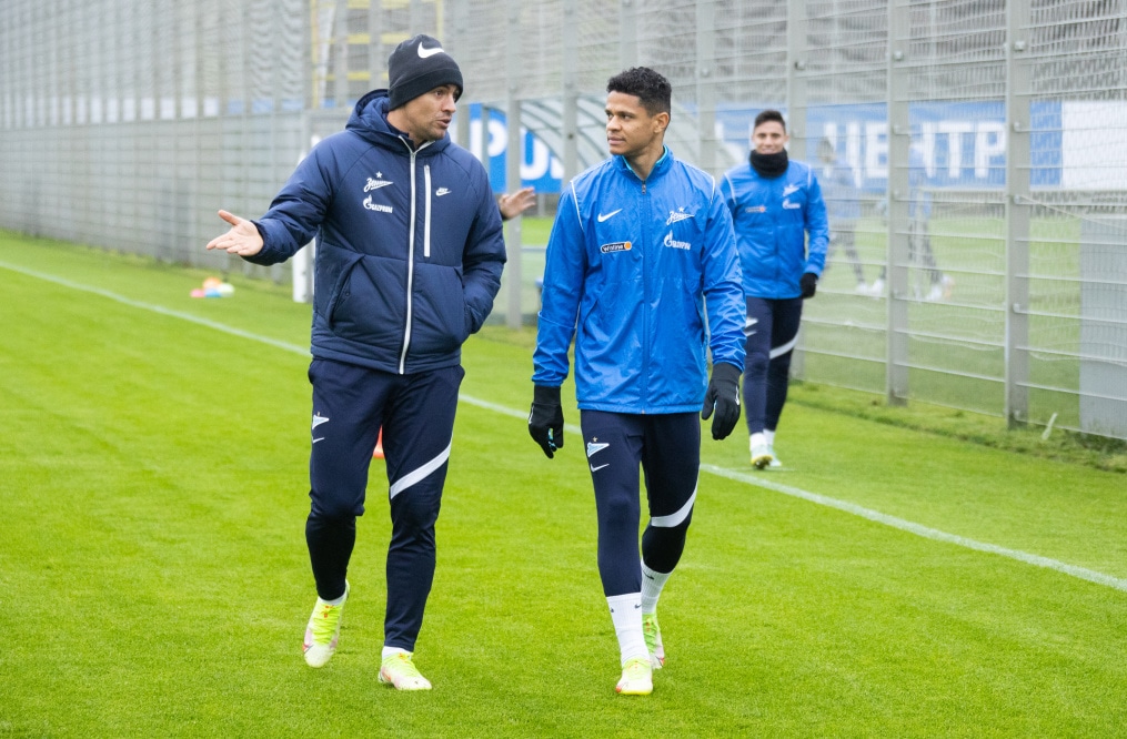 Открытая тренировка «Зенита» перед матчем с«Ахматом»