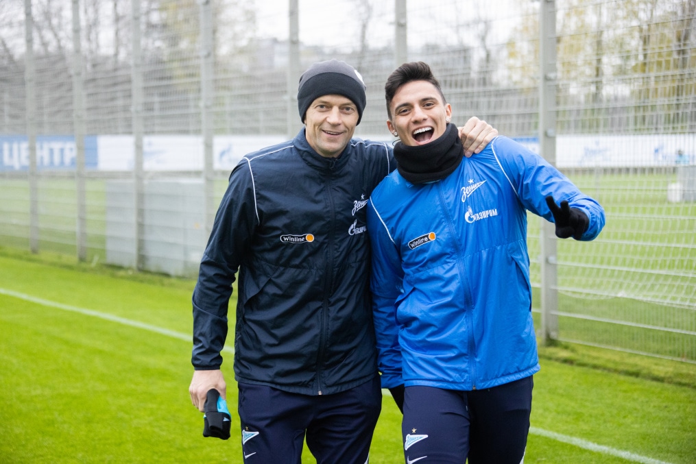 Открытая тренировка «Зенита» перед матчем с«Ахматом»