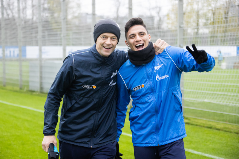 Открытая тренировка «Зенита» перед матчем с«Ахматом»