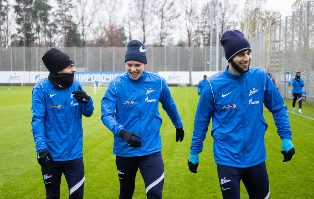 Открытая тренировка «Зенита» перед матчем с«Ахматом»