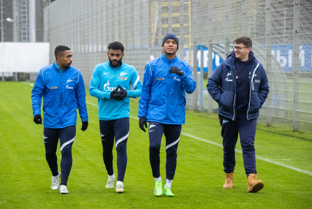 Открытая тренировка «Зенита» перед матчем с«Ахматом»