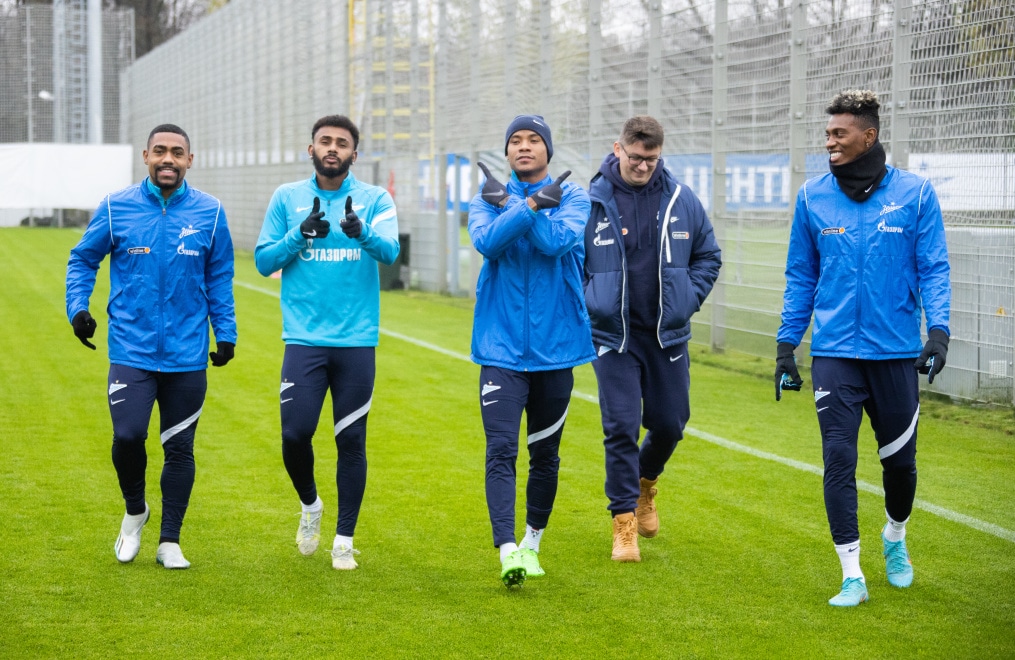 Открытая тренировка «Зенита» перед матчем с«Ахматом»