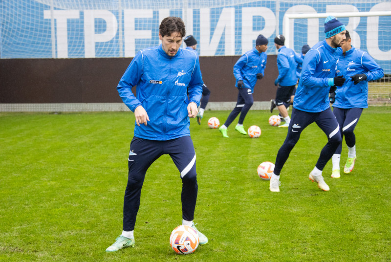 Открытая тренировка «Зенита» перед матчем с«Ахматом»