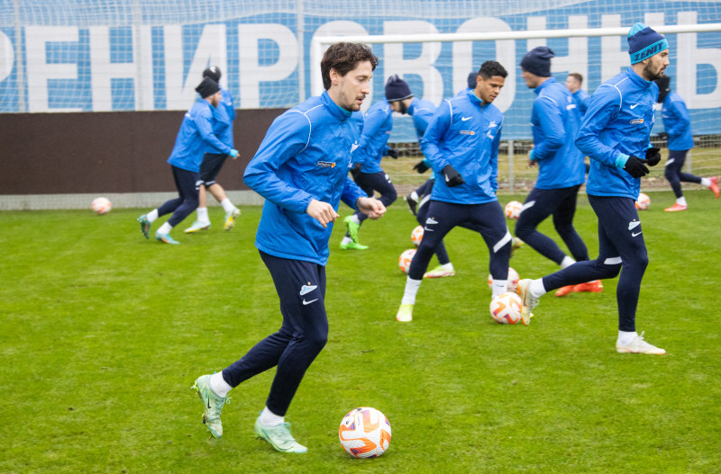 Открытая тренировка «Зенита» перед матчем с«Ахматом»