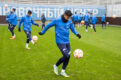 Открытая тренировка «Зенита» перед матчем с«Ахматом»
