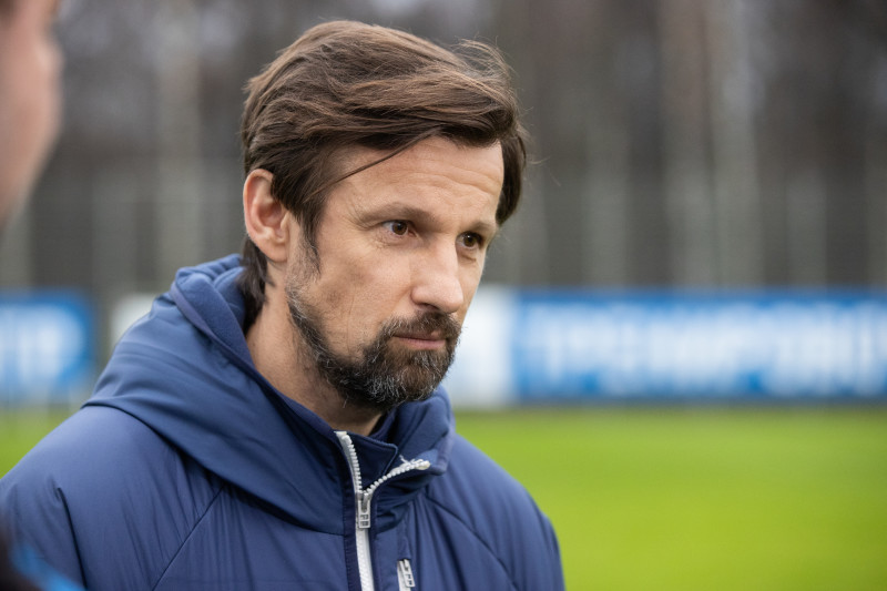 Сергей Семак на пресс-брифинге перед матчем с «Торпедо»