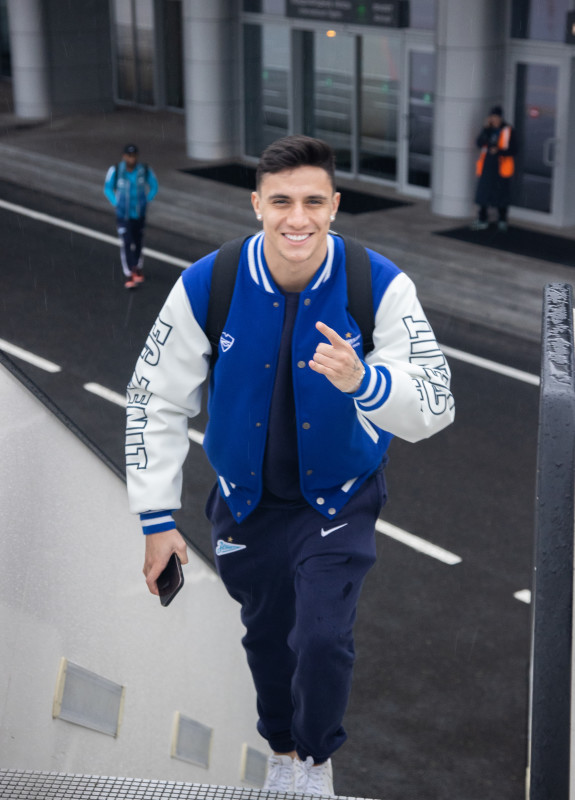 Команда «Зенит» в «Пулково» перед вылетом на матч с «Торпедо»