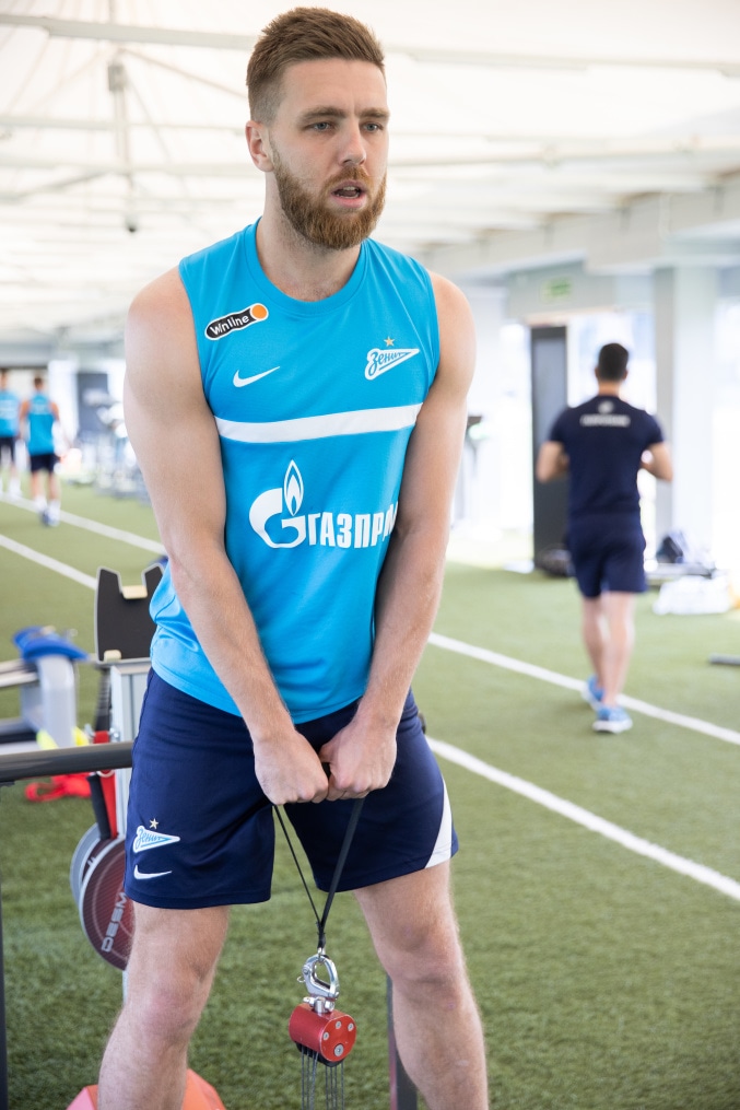 «Газпром»-тренировочные сборы в Катаре: 19 января, утренняя тренировка