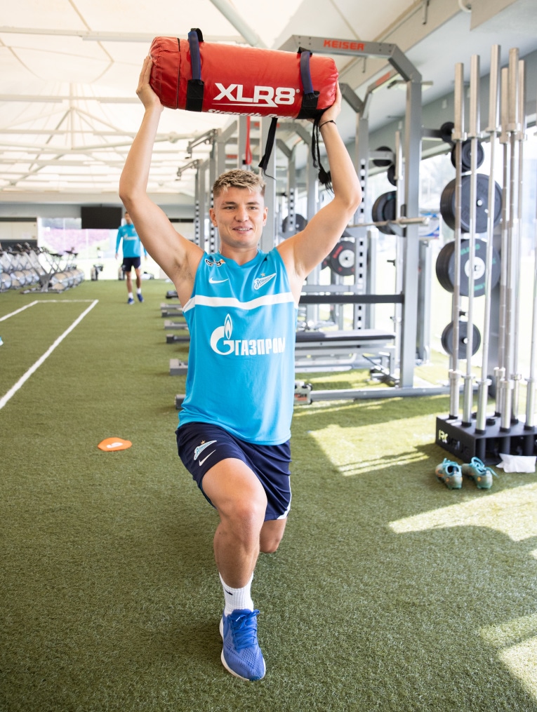 «Газпром»-тренировочные сборы в Катаре: 19 января, утренняя тренировка