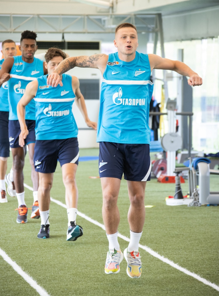 «Газпром»-тренировочные сборы в Катаре: 19 января, утренняя тренировка