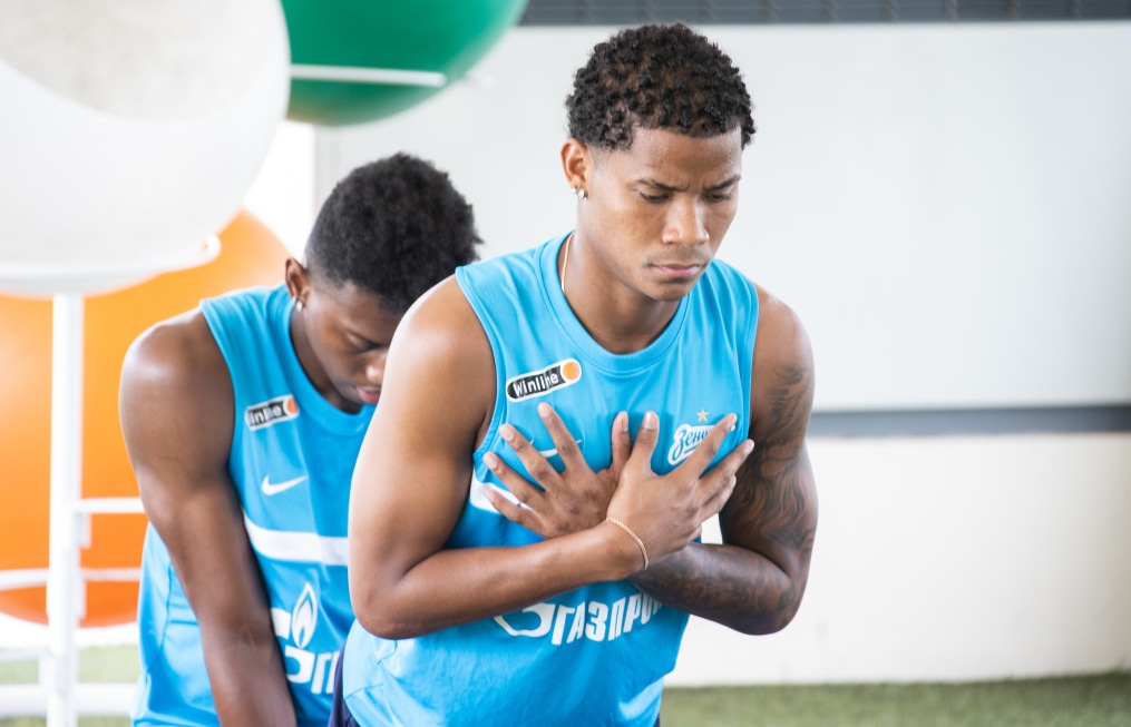 «Газпром»-тренировочные сборы в Катаре: 19 января, утренняя тренировка