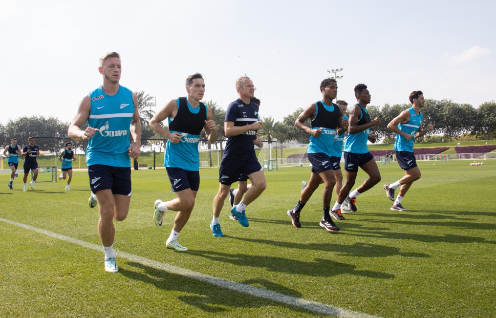 «Газпром»-тренировочные сборы в Катаре: 20 января, утренняя тренировка
