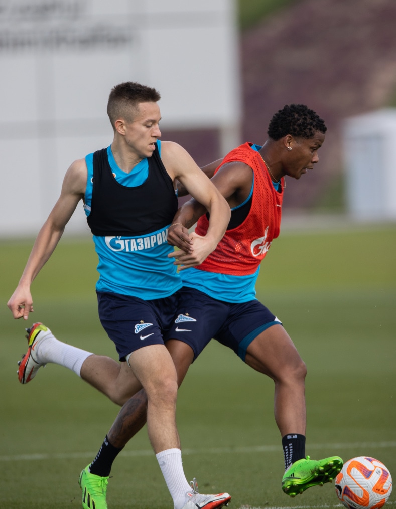 «Газпром»-тренировочные сборы в Катаре: 20 января, утренняя тренировка