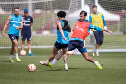«Газпром»-тренировочные сборы в Катаре: 20 января, утренняя тренировка