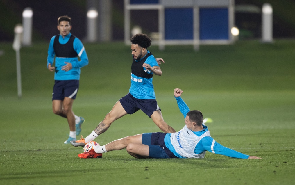 «Газпром»-тренировочные сборы в Катаре: 20 января, вечерняя тренировка