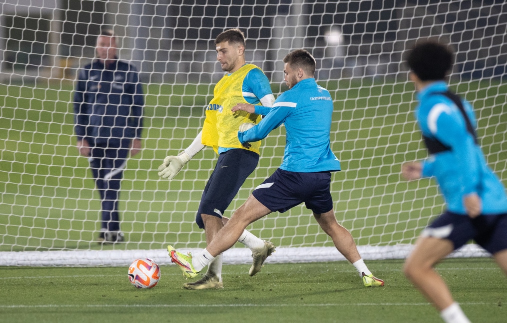 «Газпром»-тренировочные сборы в Катаре: 20 января, вечерняя тренировка