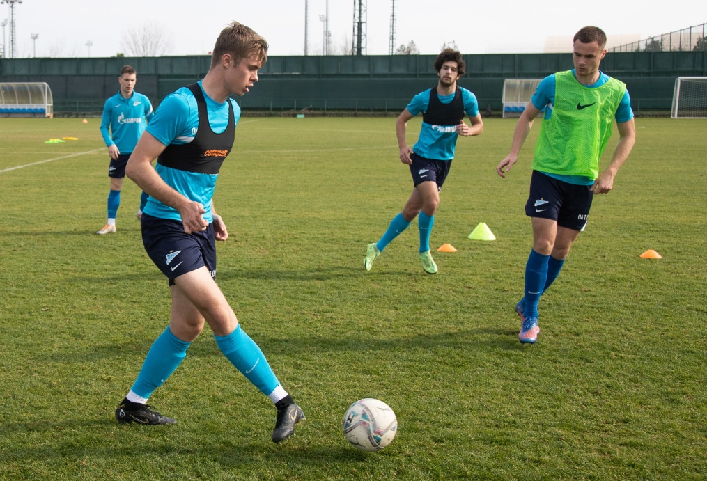 «Газпром»-тренировочные сборы «Зенита»-м в Турции: 27 января, утренняя тренировка