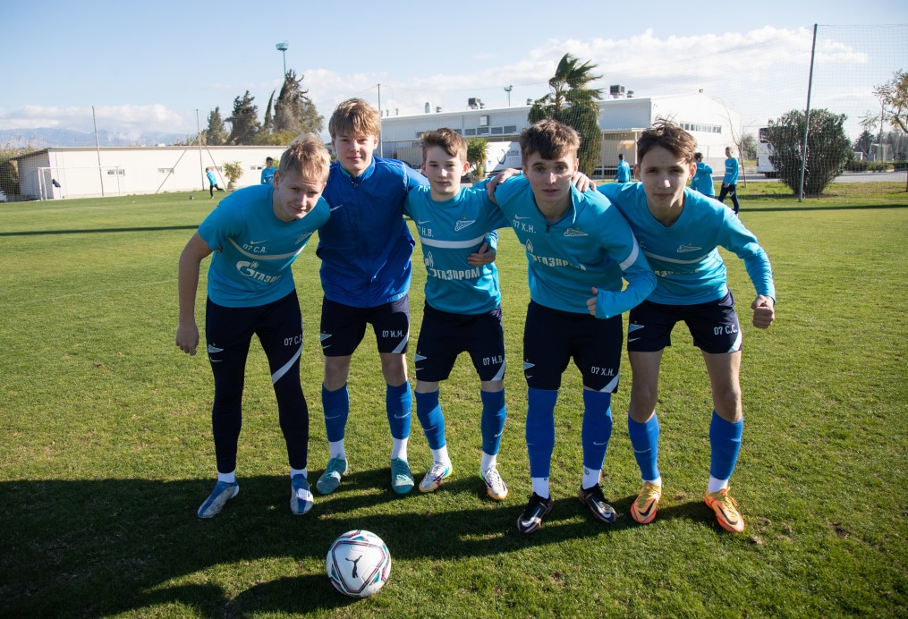 Учебно-тренировочные сборы команды «Зенит» U-17 в Турции, тренировка 31 января