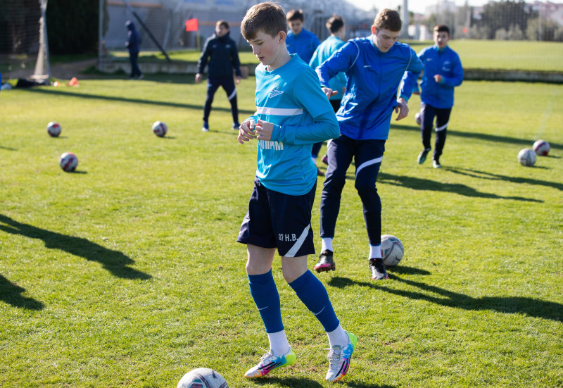 Учебно-тренировочные сборы команды «Зенит» U-17 в Турции, тренировка 31 января