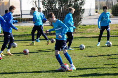 Учебно-тренировочные сборы команды «Зенит» U-17 в Турции, тренировка 31 января
