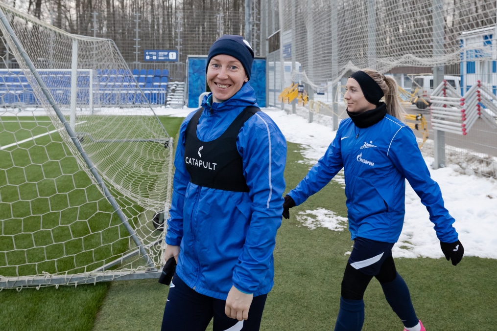 Первая тренировка женской команды в Удельном парке сезона 2023 года