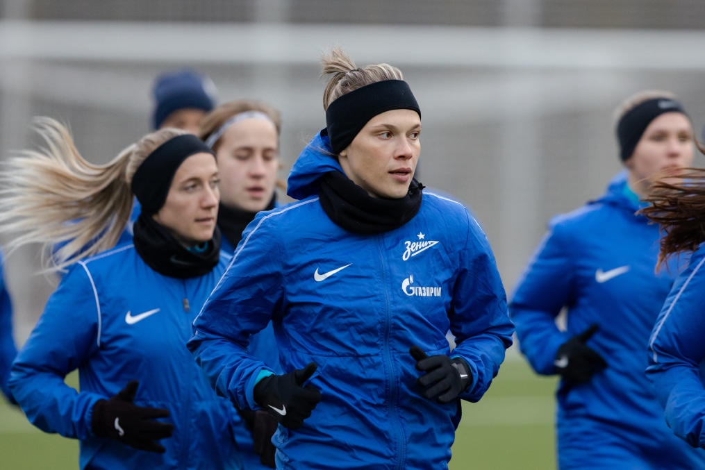Первая тренировка женской команды в Удельном парке сезона 2023 года